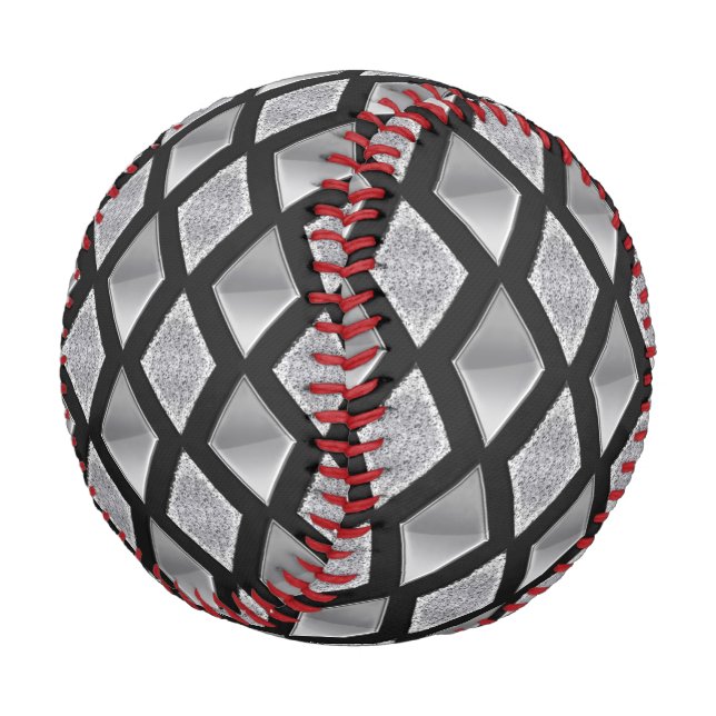 Pelota De Béisbol Personalizable de fondo de Harlequin Diamonds (Angular)