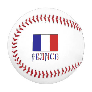 Pelota De Béisbol Personalización de bandera francesa azul de Franci