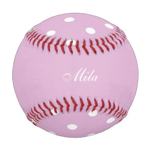 Pelota De Béisbol Personalizado Angora Rosa