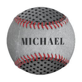 Pelota De Béisbol personalizado Aspecto metalizado monograma béisbol