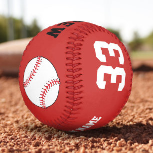 Pelota De Béisbol Personalizado Ball de Béisbol - Nombre Número de E