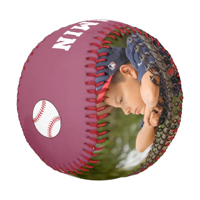 Pelota De Béisbol Personalizado Béisbol para niños Nombre Número Fot (Angular)