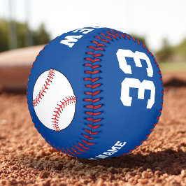 Pelota De Béisbol Personalizado Blue Baseball Ball con número de equ
