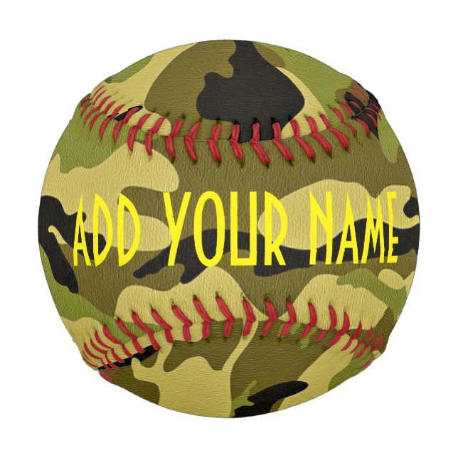 Pelota De Béisbol Personalizado Camo Personalizado Béisbol (Anverso)