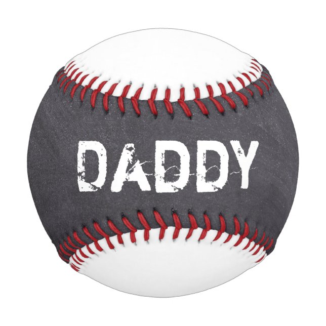 Pelota De Béisbol Personalizado, Chalkboard, Día del Padre, (Anverso)