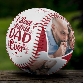 Pelota De Béisbol Personalizado Cute Bonus Papá 4 Foto y Cita Regalo