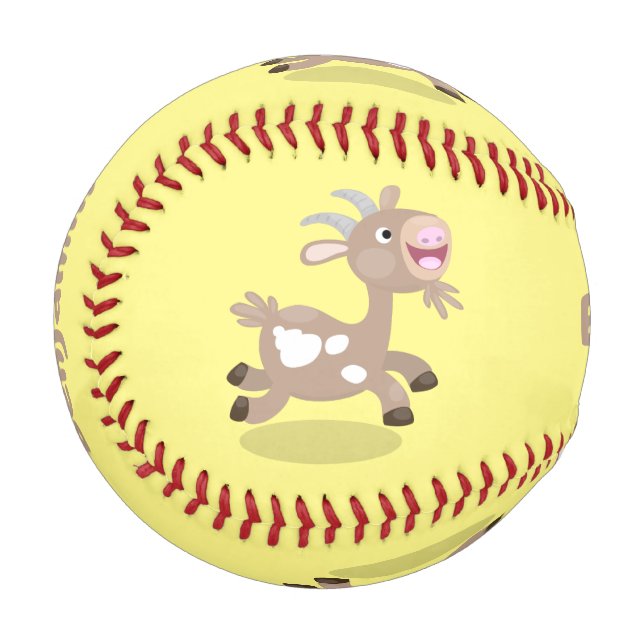 Pelota De Béisbol Personalizado de cabra alegre (Anverso izquierdo)