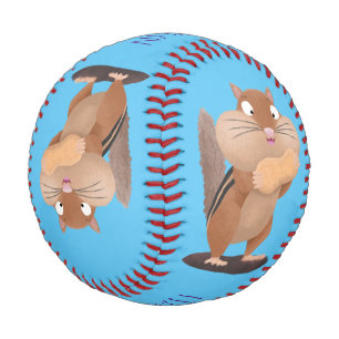 Pelota De Béisbol Personalizado de chipmunk de grandes mejillas grac