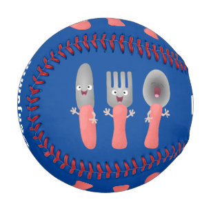 Pelota De Béisbol Personalizado de cubertería de bifurcación y cucha