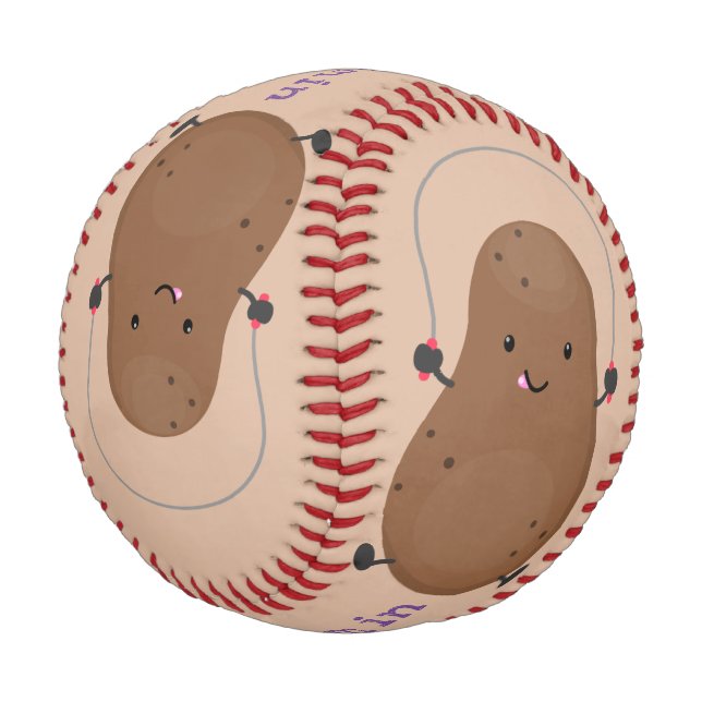 Pelota De Béisbol Personalizado de cuerda de saltar de patata feliz (Angular)