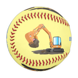 Pelota De Béisbol Personalizado de excavadora de naranja cúpula