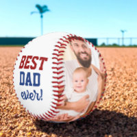 Personalizado de Fotos del Día del Padre Azul Rojo