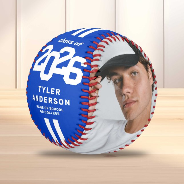 Pelota De Béisbol Personalizado de graduación azul del atleta 2025 (Subido por el creador)