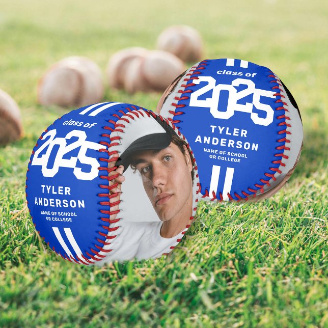 Pelota De Béisbol Personalizado de graduación azul del atleta 2025 (Subido por el creador)