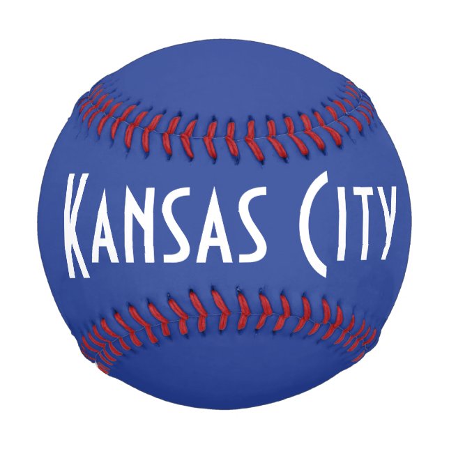 Pelota De Béisbol Personalizado de Kansas City Béisbol (Anverso)
