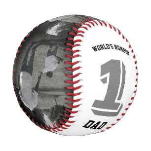 Pelota De Béisbol Personalizado del abuelo de papá número uno del mu