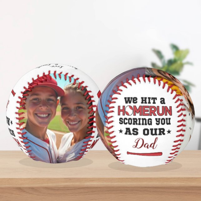 Pelota De Béisbol Personalizado del Día del Padre de Homerun Foto de (Subido por el creador)