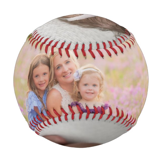 Pelota De Béisbol Personalizado Foto Béisbol (Reverso)