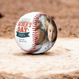 Pelota De Béisbol Personalizado foto feliz día del padre papá