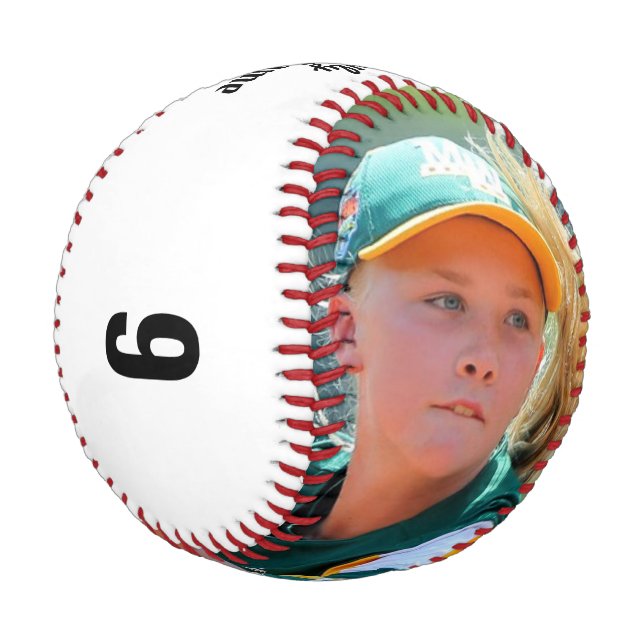 Pelota De Béisbol PERSONALIZADO Foto/Nombre/Equipo/Puesto/Número Béi (Angular)