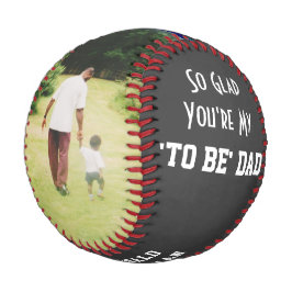 Pelota De Béisbol Personalizado Gray DAD-TO-BE 2 Foto