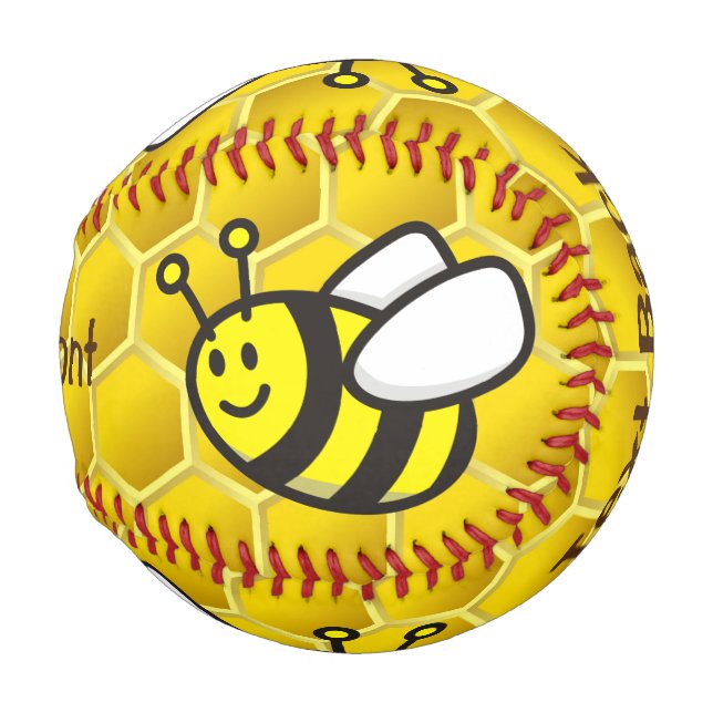 Pelota De Béisbol Personalizado Honeybee (Anverso derecho)