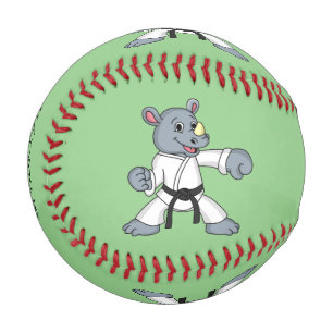 Pelota De Béisbol Personalizado lindo rhino kung fu personalizado