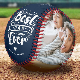 Pelota De Béisbol Personalizado Mejor Papá Nunca 2 Foto Keepsake