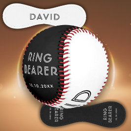 Pelota De Béisbol Personalizado Nombre del portador de anillo Boda F