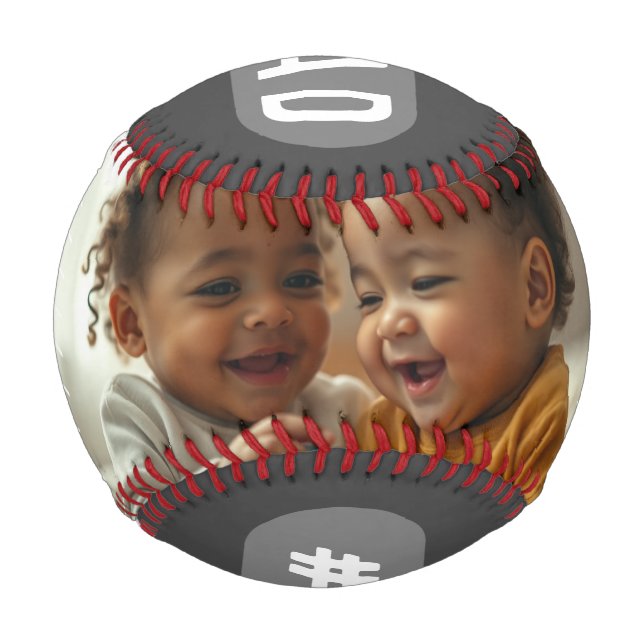 Pelota De Béisbol Personalizado número 1 Papa Foto Béisbol (Anverso)
