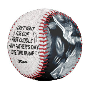 Pelota De Béisbol Personalizado Papi no puedo esperar a nuestro prim