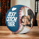 Pelota De Béisbol Personalizado personalizado en el béisbol<br><div class="desc">personalizado,  uno de los tipos únicos hechos por tu personalizado de béisbol Best Catch Ever - la bola tiene un pequeño detalle de corazón - puedes agregar tus propias fotos a esta bola de base de Ricaso</div>