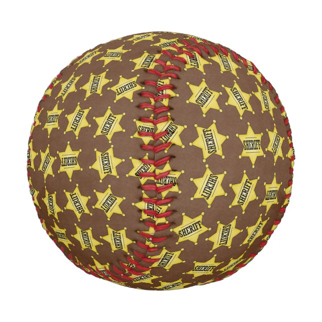 Pelota De Béisbol Personalizado Sheriff Badge Baseball (Angular)