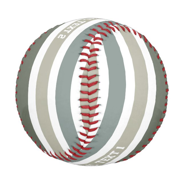 Pelota De Béisbol Personalizado Stripes (Angular)