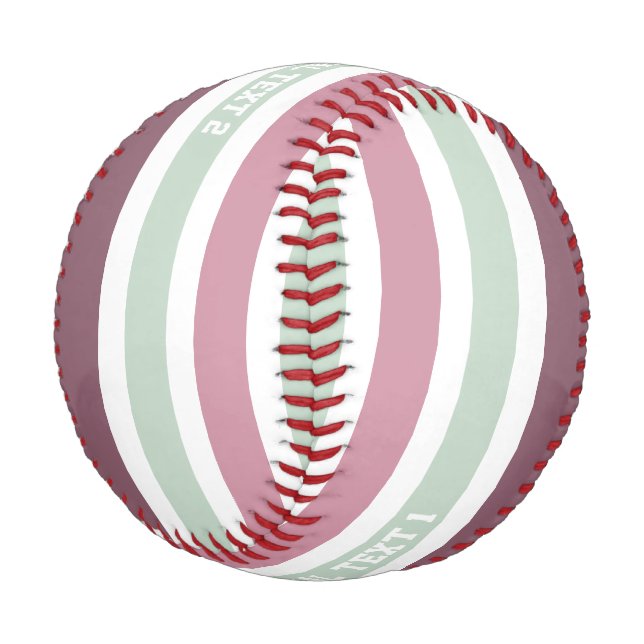 Pelota De Béisbol Personalizado Stripes (Angular)