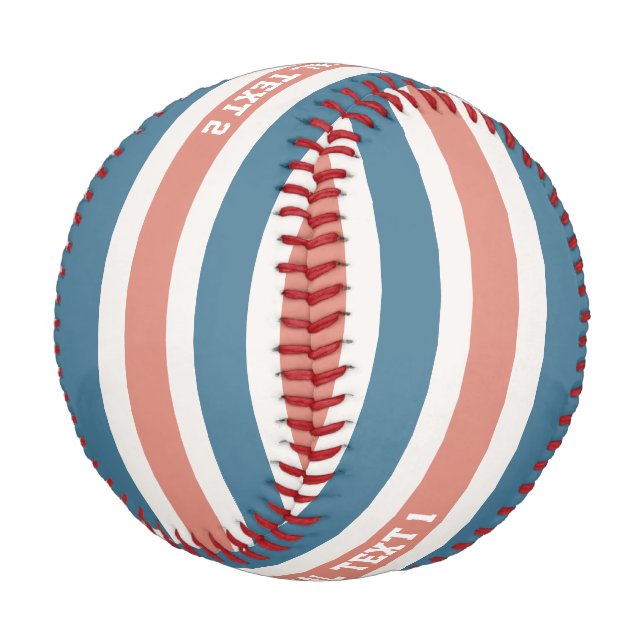 Pelota De Béisbol Personalizado Stripes (Angular)