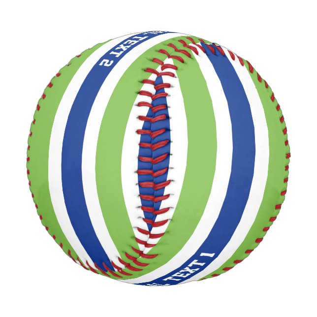 Pelota De Béisbol Personalizado Stripes (Angular)