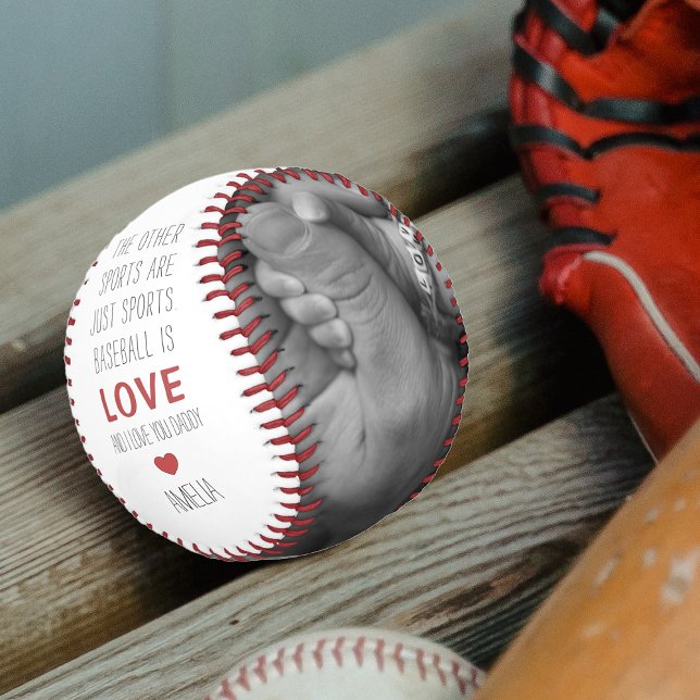 Pelota De Béisbol Personalized Baseball Is Love | 2 Photo (Subido por el creador)