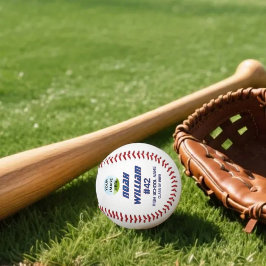 Pelota De Béisbol Personalized Player Name Photo