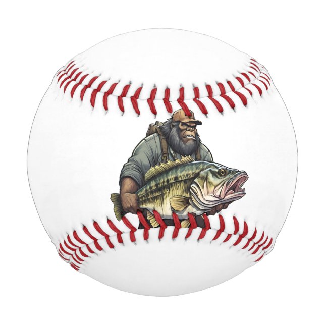 Pelota De Béisbol Pescado de peces de piscifactoría Sasquatch Yeti e (Anverso)
