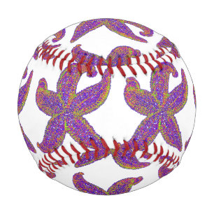 Pelota De Béisbol pez estrella morado Thunder_Cove cualquier color