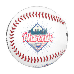 Pelota De Béisbol Phoenix Arizona Estados Unidos Skyline Vintage Est