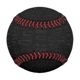 Pelota De Béisbol Piel de Cocodrilo Negro Impresión Nuevo