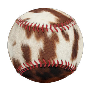 Pelota De Béisbol Piel de vaca blanco negro marrón