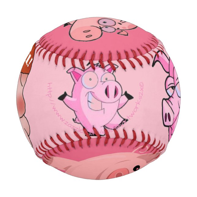 Pelota De Béisbol "Pigskins" (Anverso)
