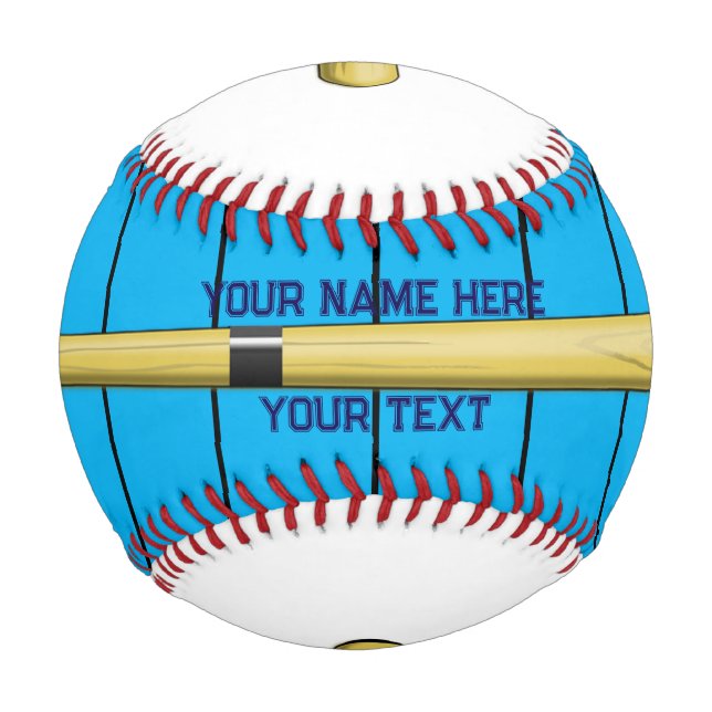 Pelota De Béisbol Pinstripe Personalizado (Anverso)