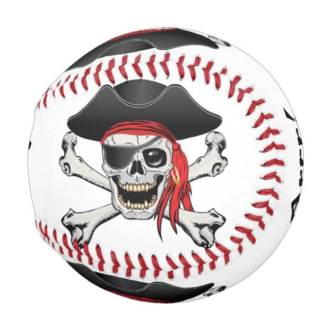 Pelota De Béisbol Pirate Skull (Anverso derecho)