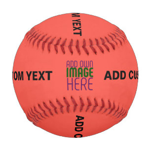 PELOTA DE BÉISBOL PLANTILLA DE TEXTO DE IMAGEN DE NARANJA ROJO EDITA