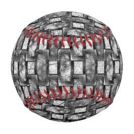Pelota De Béisbol Platos rectangulares tallados y manchados, gris ne