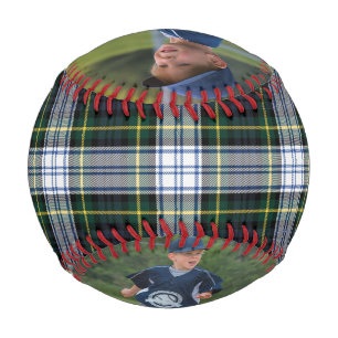 Pelota De Béisbol Plazo 2 Fotos Green White Check Gordon Tartan
